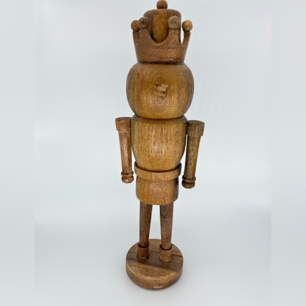 16” CHRISTMAS HOLIDAY TIME NUTCRACKER NATURAL WOOD TIKTOK VIRAL NEW FAST SHIP